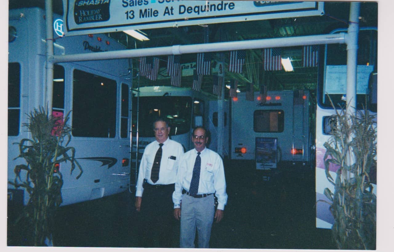 Kline's RV Center owners, father and son, Paul and Carl.